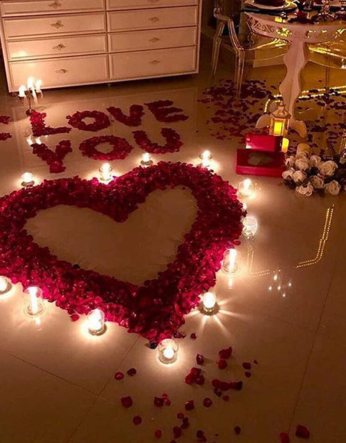 Load image into Gallery viewer, 3000 Pcs Rose Petals Artificial Silk Flower Petals for Valentine Day Wedding Party Flower Decoration
