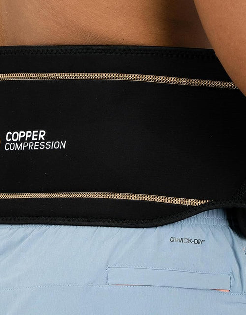 Load image into Gallery viewer, Back Brace - Copper Infused Orthopedic Lower Lumbar Support Belt. Relieves Muscle &amp; Ligament Strain, Arthritis, Osteoporosis, Hernia, Ruptured Disc, Sciatica, Scoliosis, Fits Men &amp; Women
