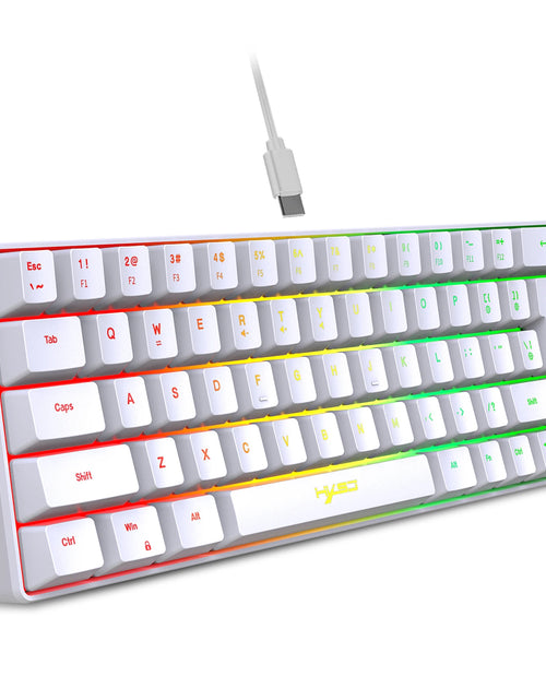 Load image into Gallery viewer, V200 Wired K68 RGB Streamer Mini Gaming Keyboard 19-Key Conflict-Free Membrane Keyboard but Mechanical Feel for Game/Office
